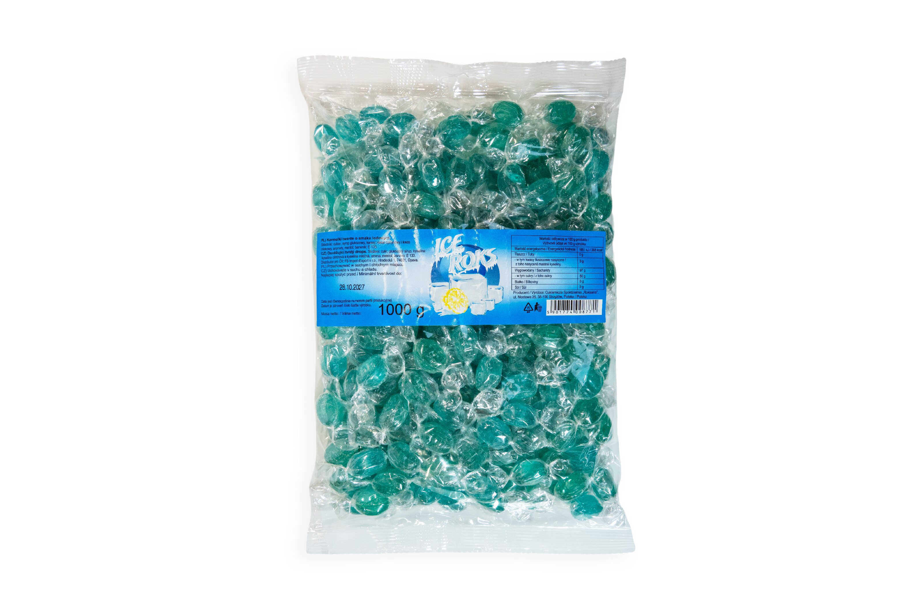 Cukierki lodowe ICE ROKS 1kg